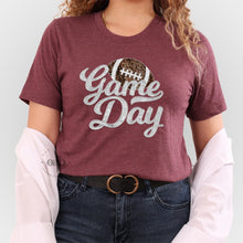 Load image into Gallery viewer, MTO / Faux Sequin Game Day, maroon