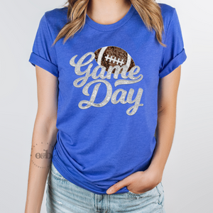MTO / Faux Sequin Game Day, royal