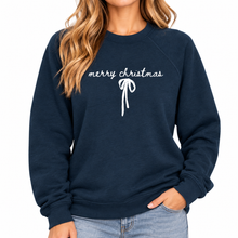 Load image into Gallery viewer, RTS / Merry Christmas Bow, navy