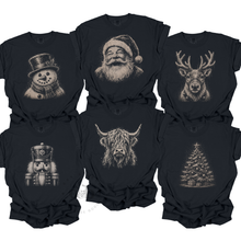 Load image into Gallery viewer, MTO / Christmas Halftone Tees