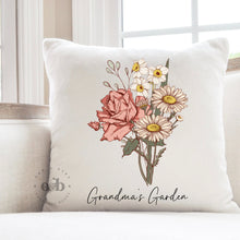 Load image into Gallery viewer, MTO / Birth Flower Bouquet Pillow Cover