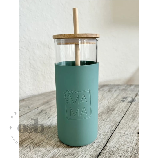 RTS / Glass Tumbler with Silicone Sleeve