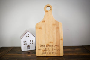 RTS / Bamboo Cutting Board - Little Houses