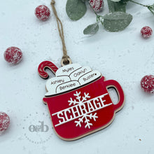 Load image into Gallery viewer, MTO / Hot Cocoa Personalized Ornaments