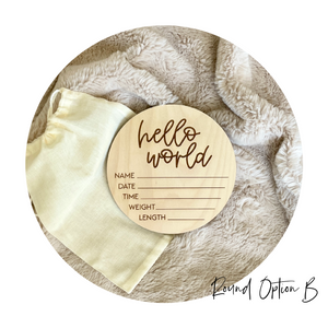 Engraved Hello World Rounds