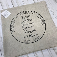 Load image into Gallery viewer, MTO / Stamp Pillow Cover with Custom Handwriting