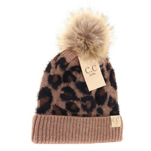 Load image into Gallery viewer, RTS / KIDS Leopard Pom Beanies