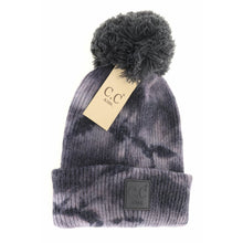 Load image into Gallery viewer, RTS / KIDS Tie Dye Pom Beanies