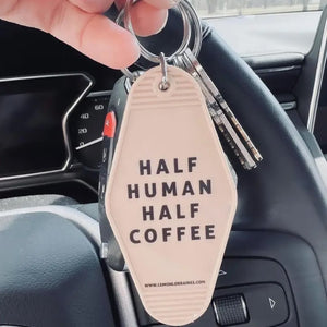 RTS / Half Human, Half Coffee Acrylic Keychain