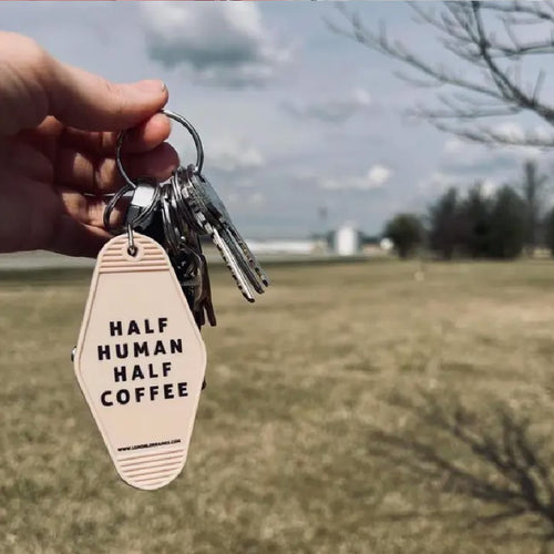 RTS / Half Human, Half Coffee Acrylic Keychain