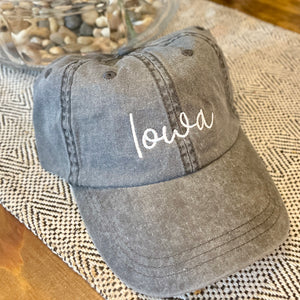 MTO / Embroidered Iowa Hat