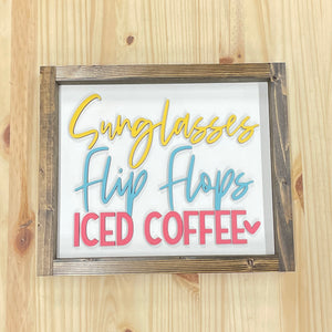 RTS / Sunglasses, Flip Flops + Iced Coffee