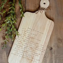 Load image into Gallery viewer, MTO / Handwriting Recipe Cutting Board