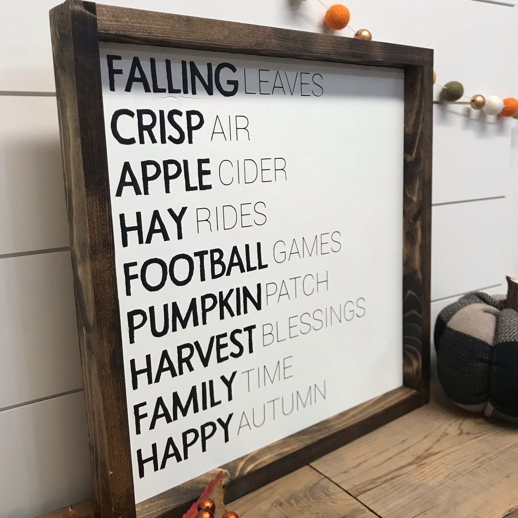 Fall List
