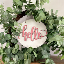 Load image into Gallery viewer, RTS | 9&quot; Wreath Round - Hello